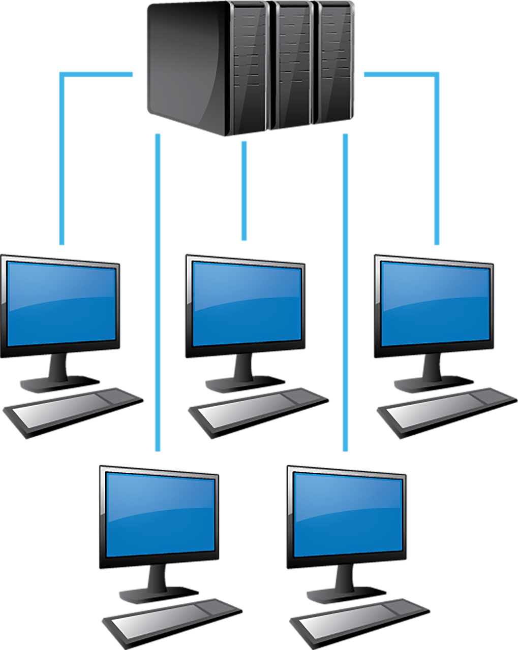 Servidores Windows e Linux de Dados com Backup Automático e de controle de conteúdo e acesso a internet